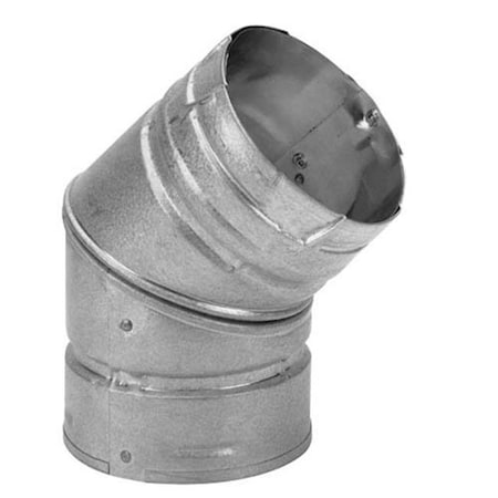Dura-Vent Dura-Vent 4PVP-E45 4" PelletVent Pro Galvalume 45 Degree Elbow 4PVP-E45